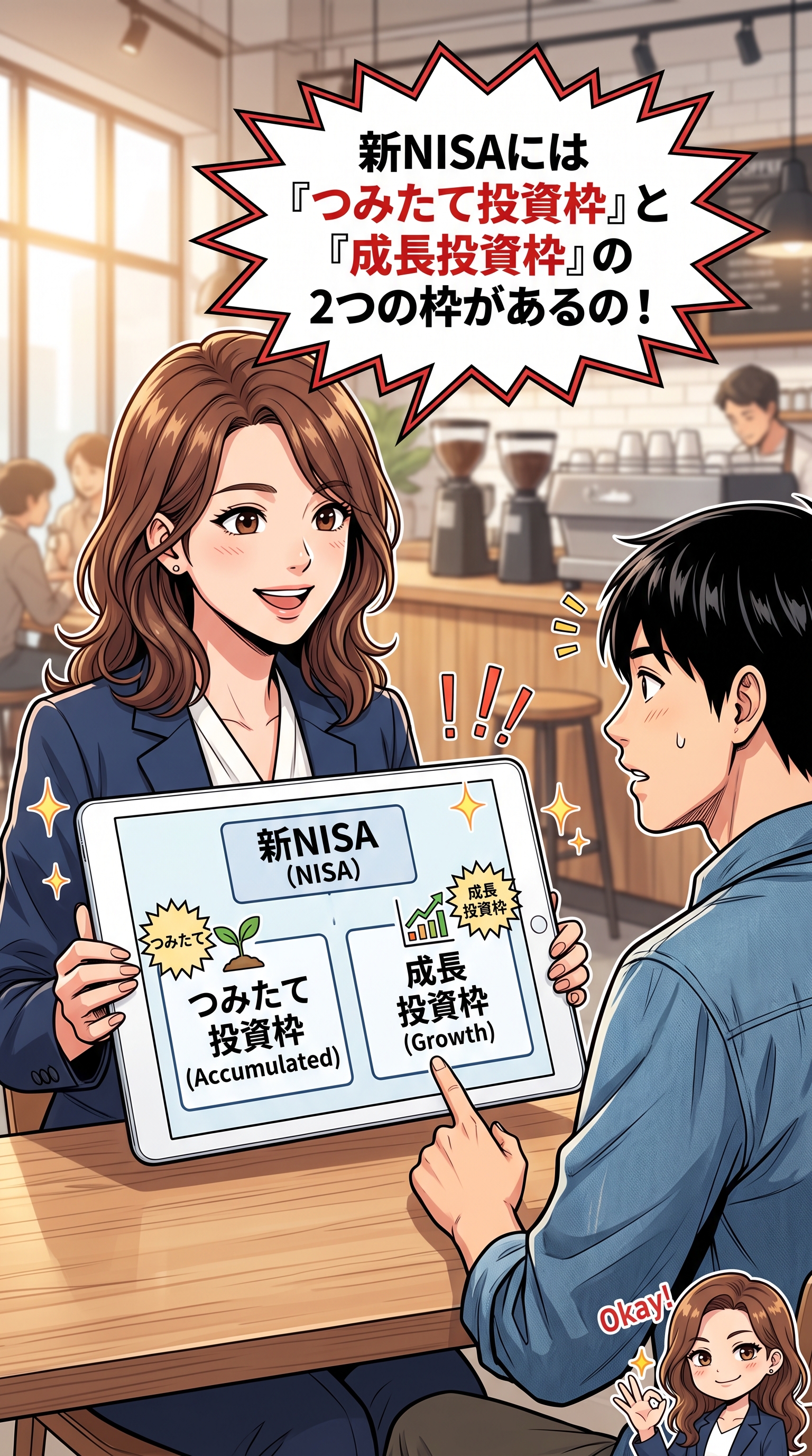 新NISAマンガ 第2話 1コマ目: 新NISAにある2つの投資枠って何が違うの？