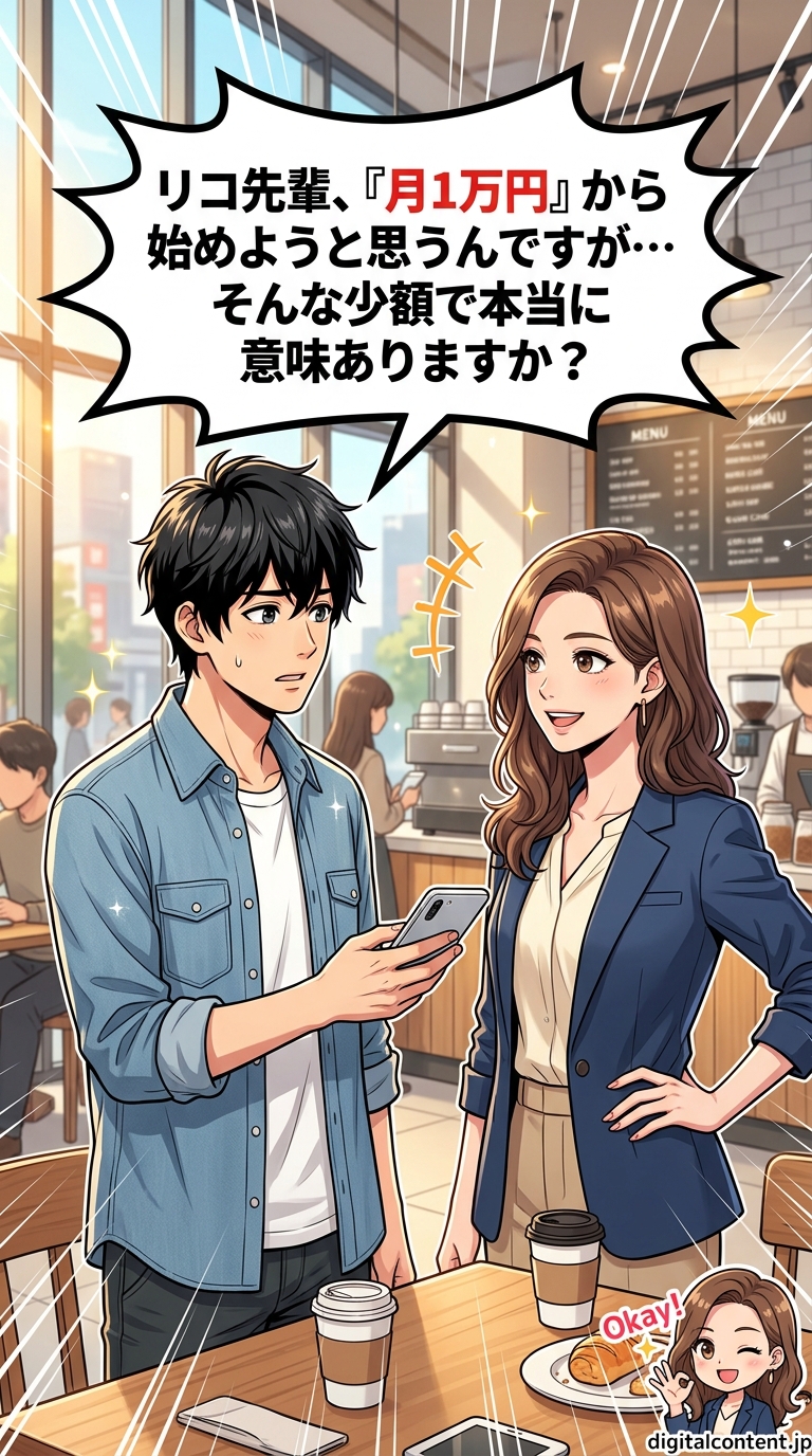 新NISAマンガ 第3話 1コマ目: 積立投資になれてきたら次の一歩！成長投資枠へ挑戦