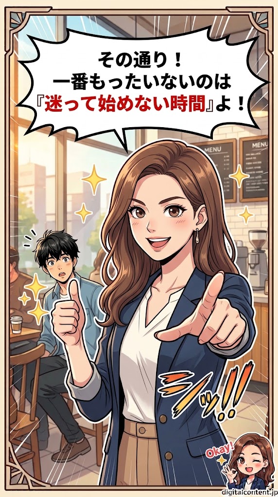 新NISAマンガ 第3話 13コマ目: 自分に合ったスタイルで資産形成のステップアップを完成させよう！