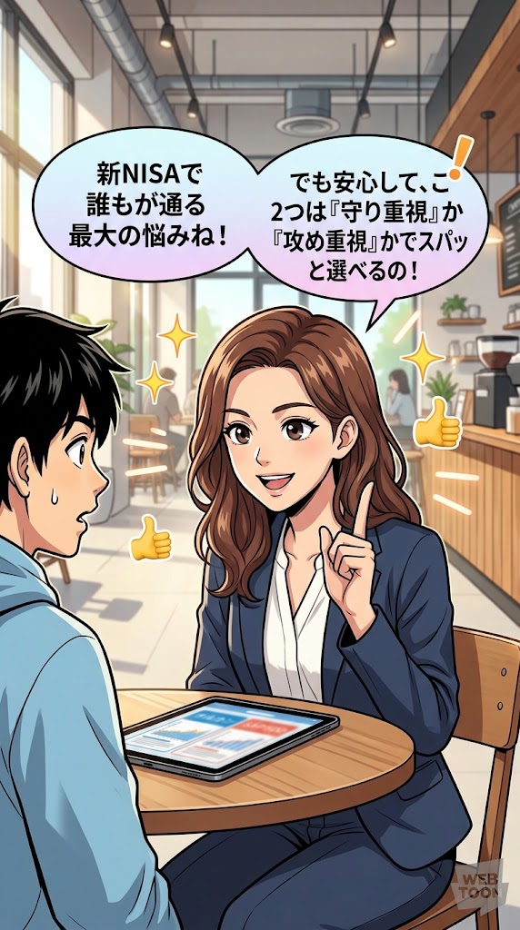 新NISAマンガ 第4話 2コマ目: 運用益にかかる20.315%の税金が一生ゼロになる凄さ
