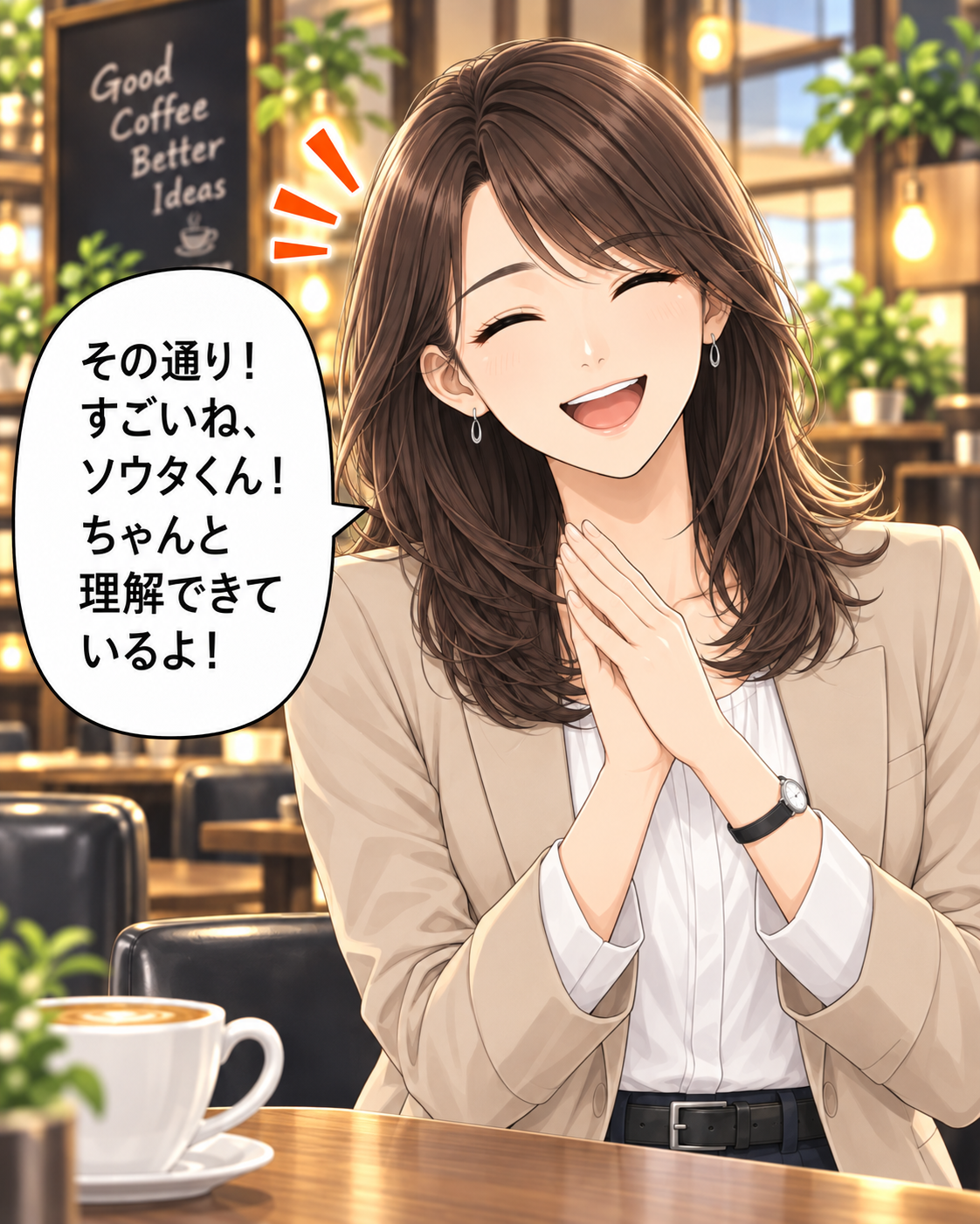 コマ18: その通り！すごいね、ソウタくん！