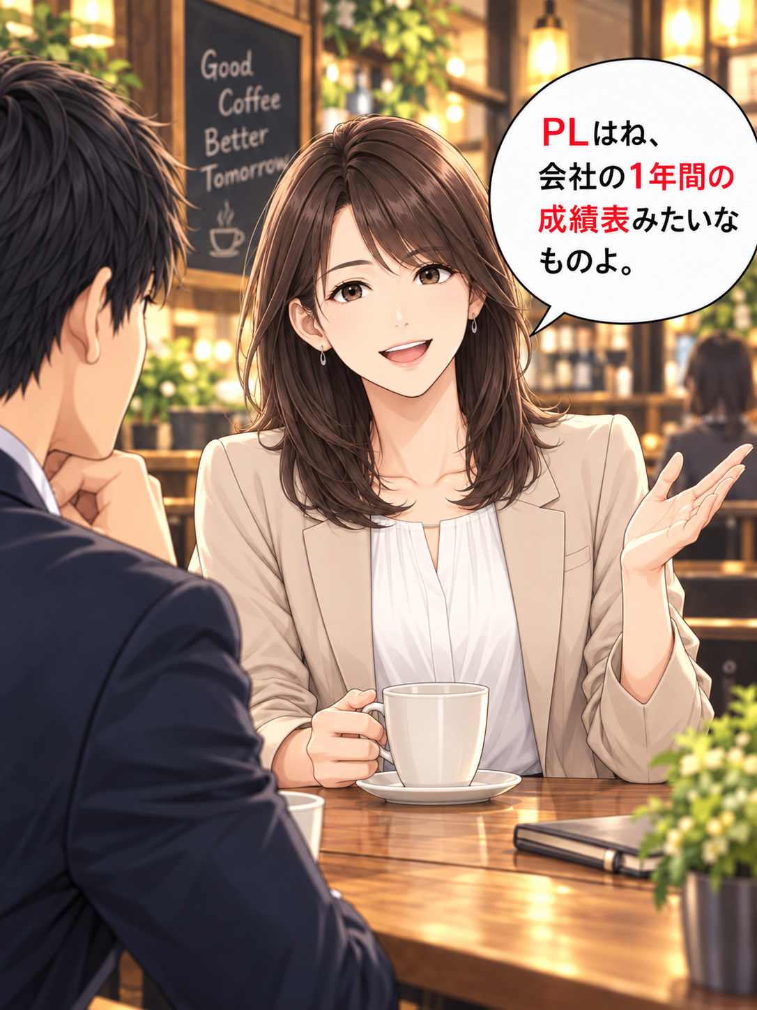 コマ2: 売上が大きい会社ってそれだけで良い会社なんですか？
