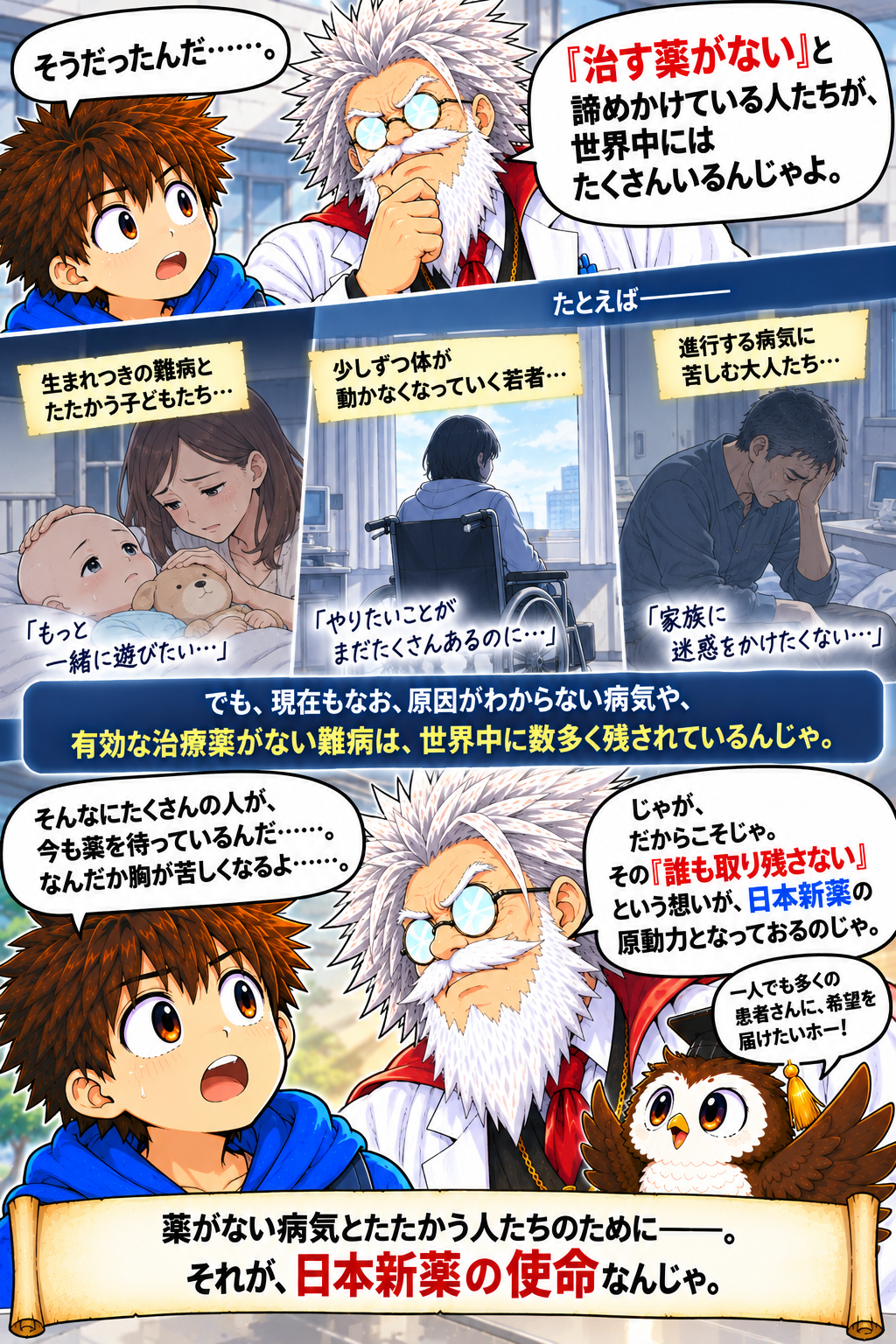 コマ9: 1つ目のヒーロー「ウプトラビ」（肺高血圧症治療薬）