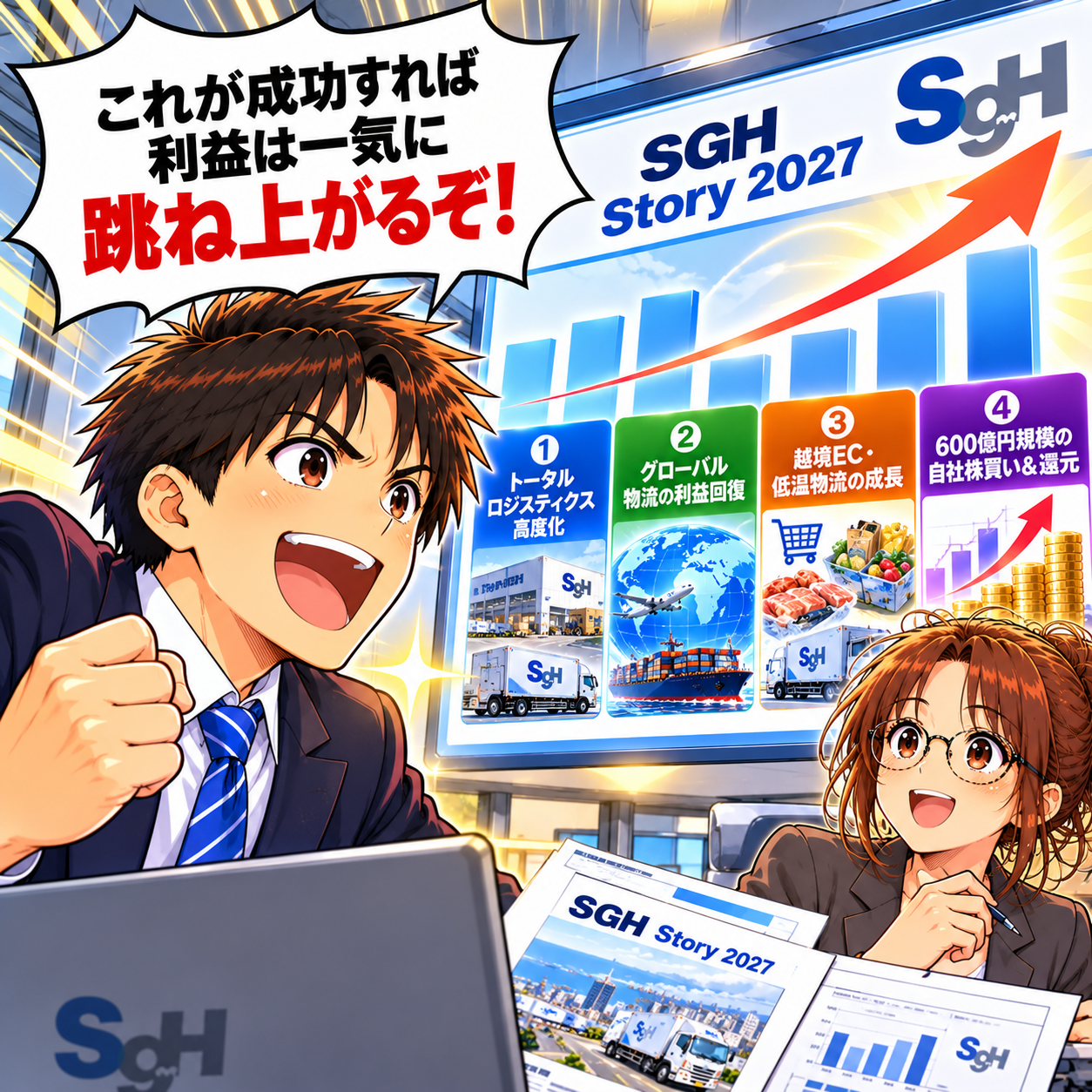 コマ104: これが成功すれば利益は一気に跳ね上がるぞ！