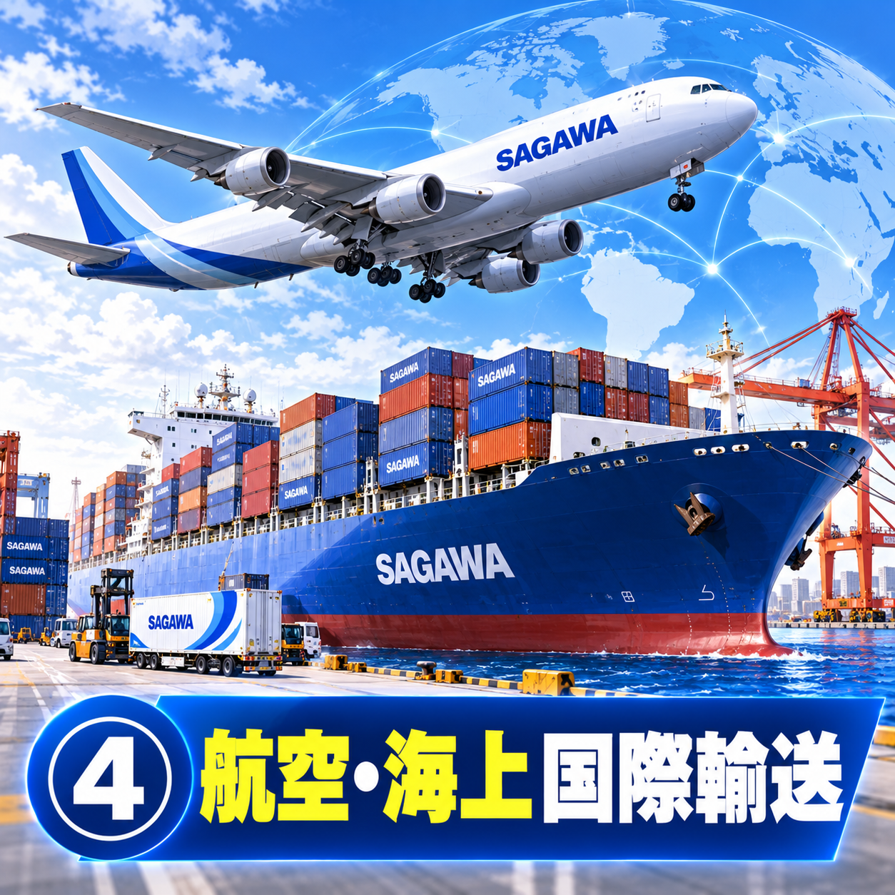 コマ14: 事業柱④ 航空・海上国際輸送