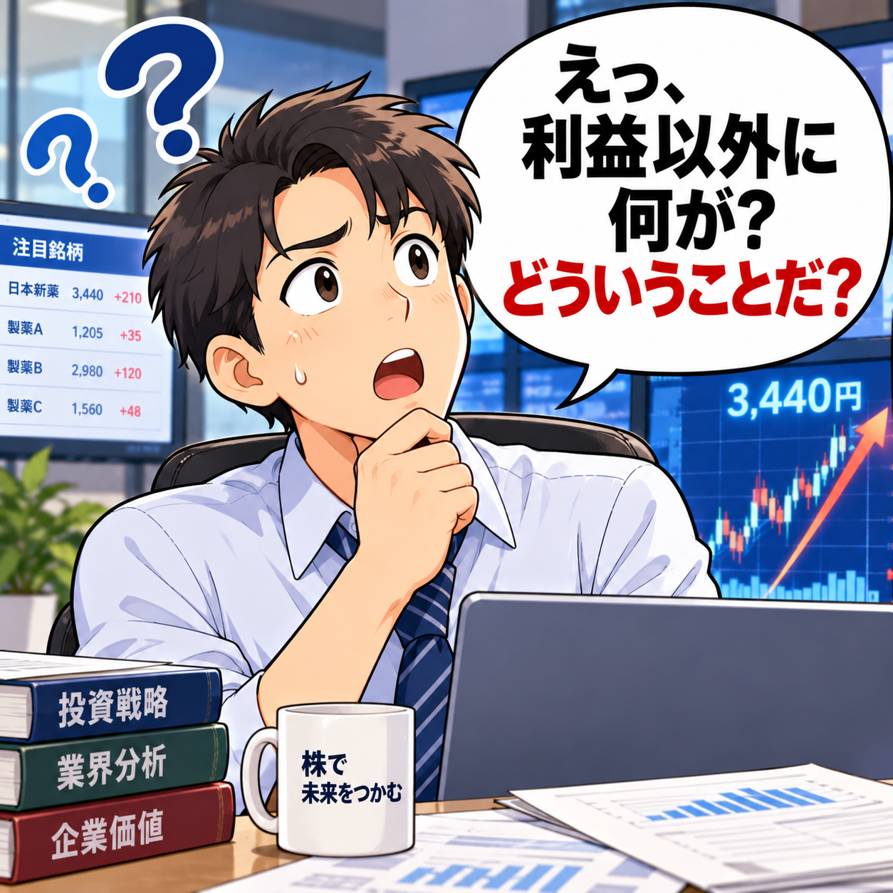 コマ33: えっ、利益以外に何が？どういうことだ？