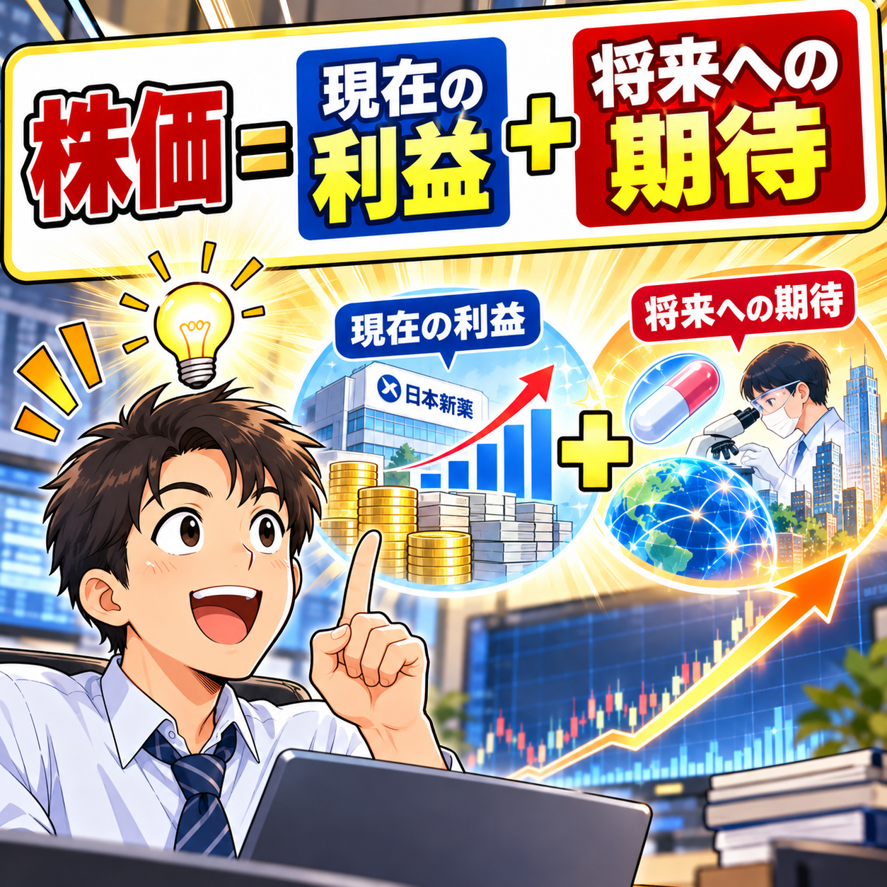 コマ35: 株価＝現在の利益＋将来への期待