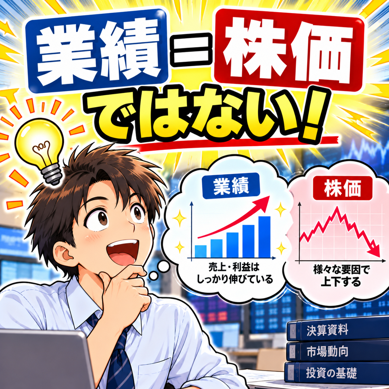 コマ45: 業績＝株価ではない！