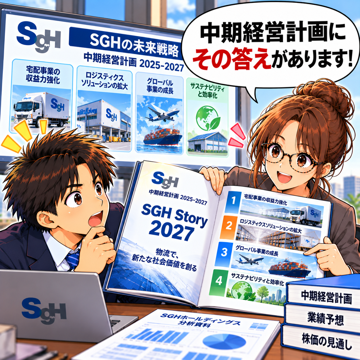 コマ96: 中期経営計画にその答えがあります！『SGH Story 2027』