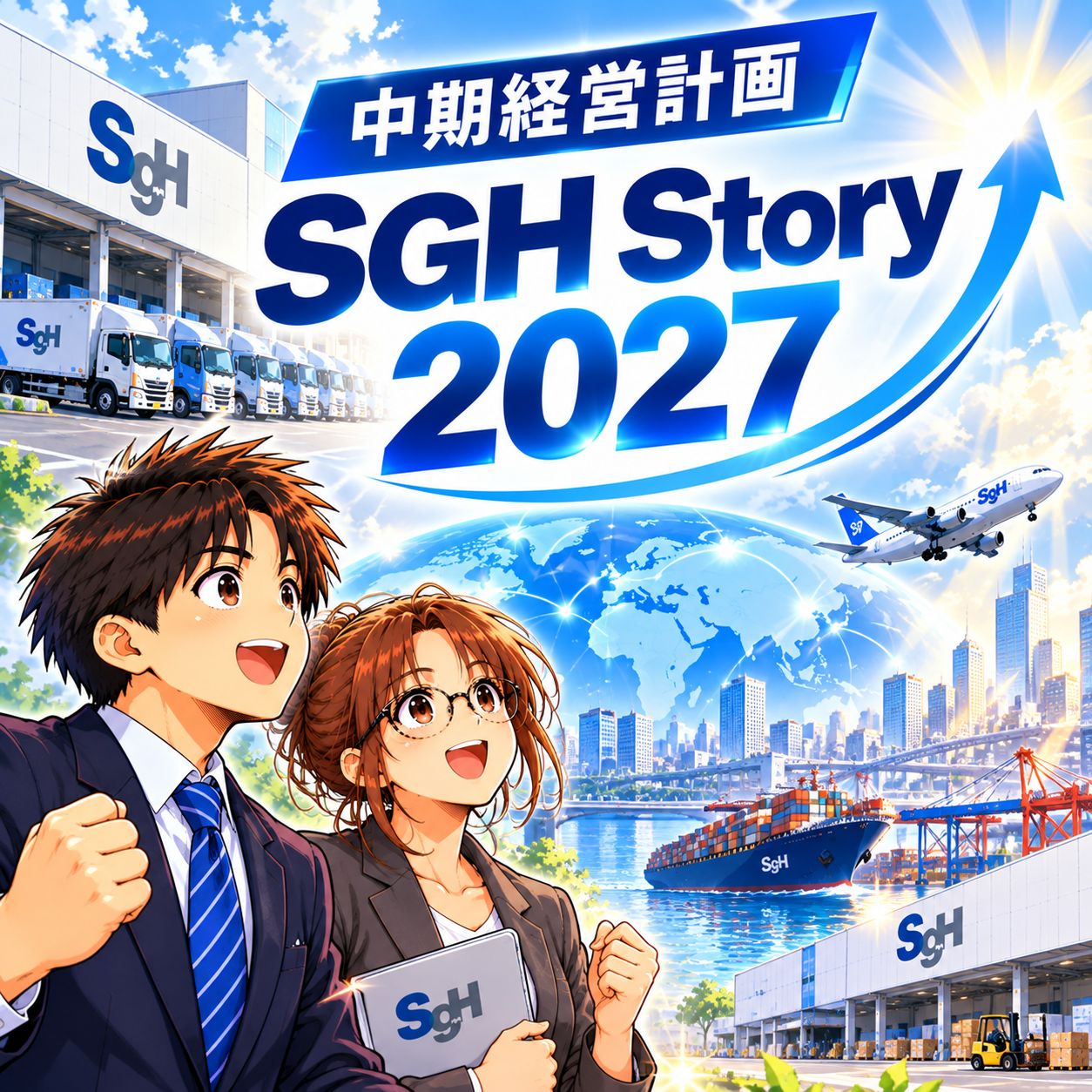 コマ98: 中期経営計画 SGH Story 2027（宅配収益強化・ロジスティクス拡大・グローバル成長）