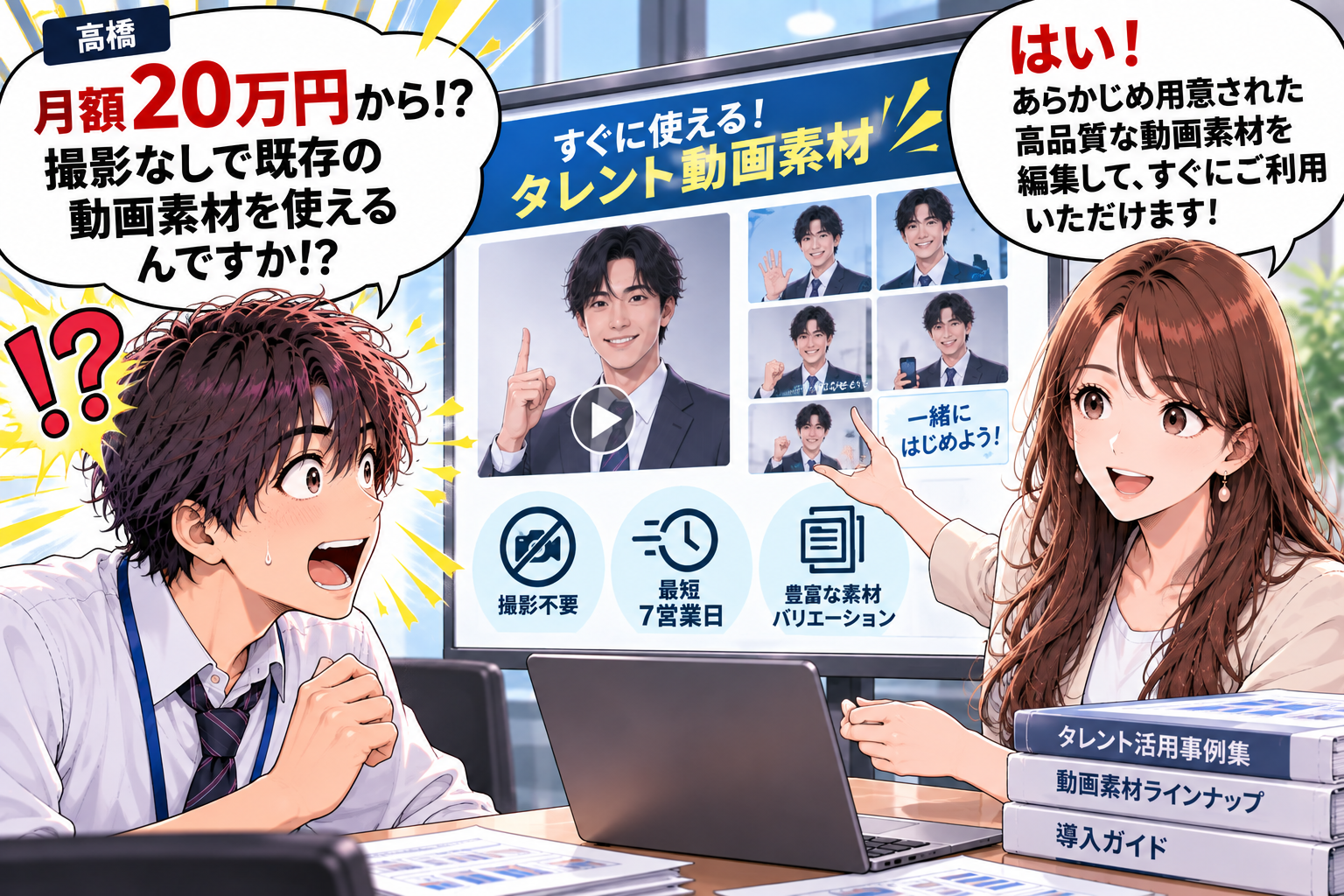 月額20万円から！？撮影なしで高品質な動画素材を使える衝撃