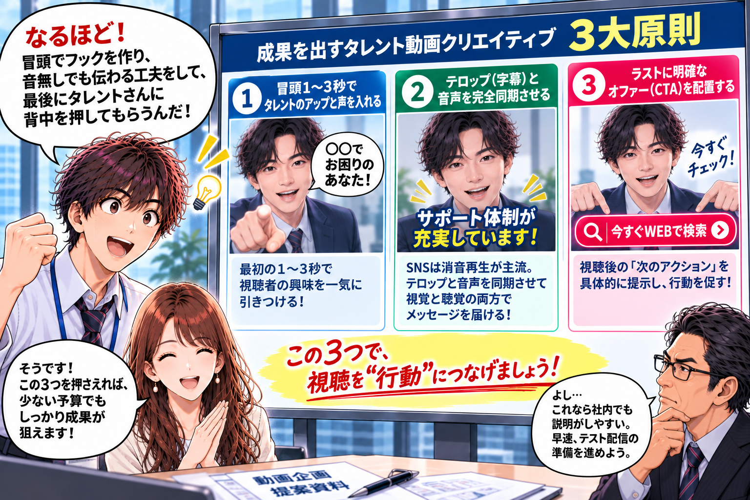 3大原則のまとめと社内説明の承認を得る準備