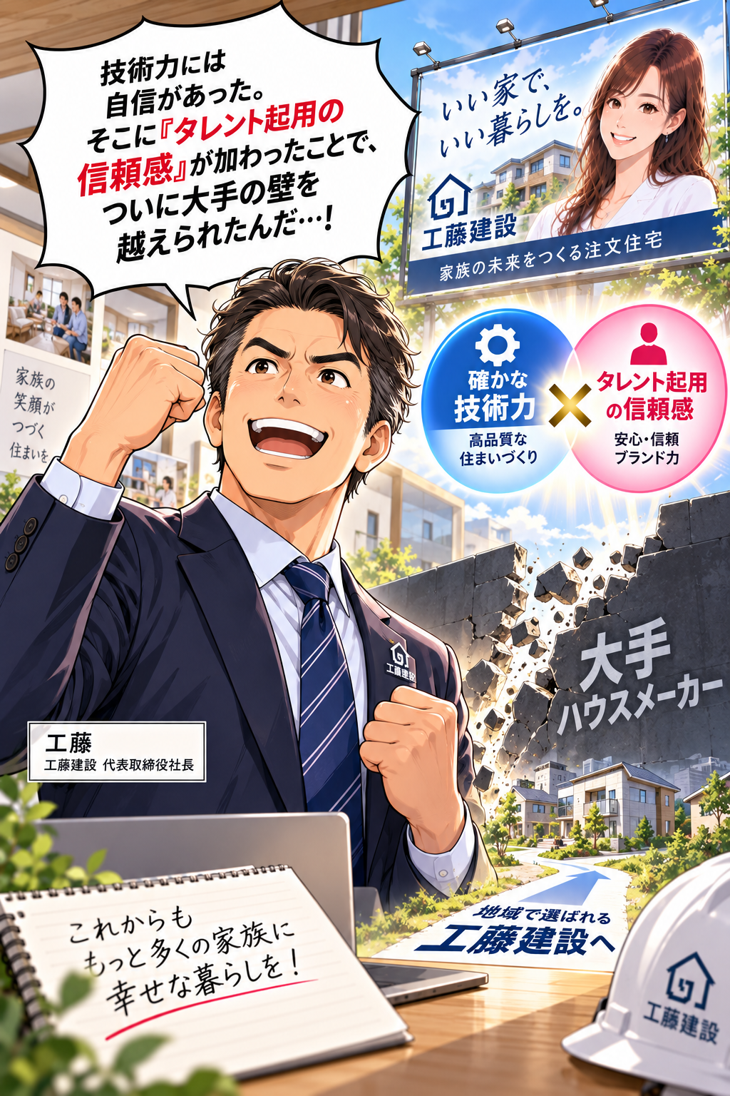 コマ35: 確かな技術力×タレント起用の信頼感でついに大手の壁を越えられた！