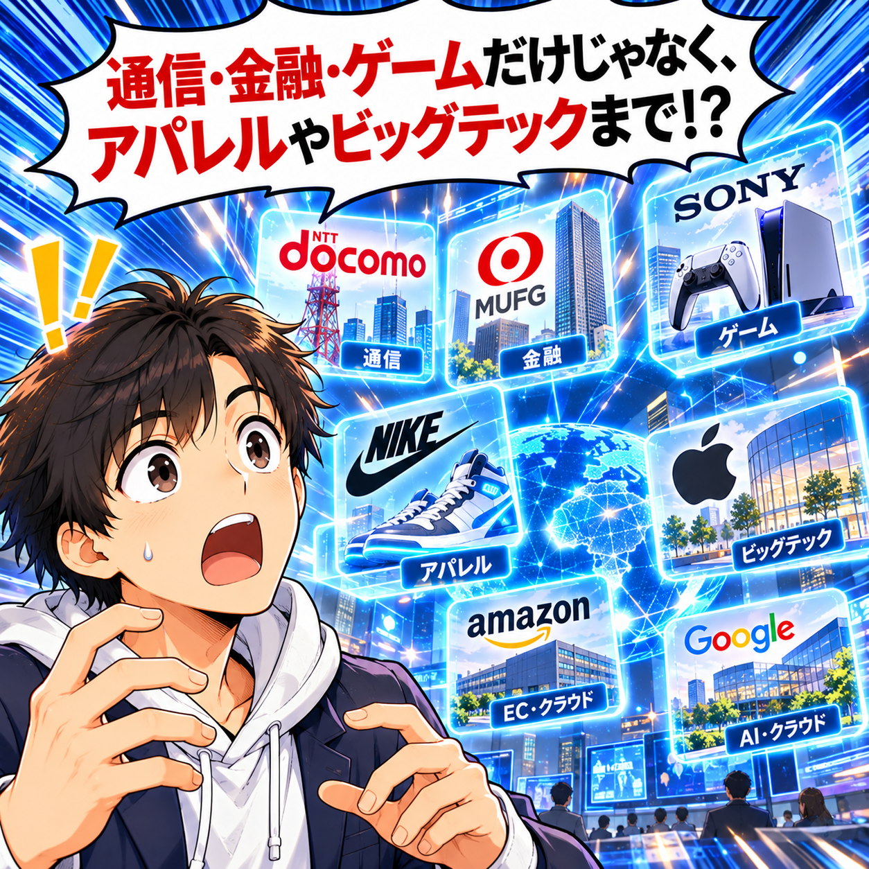 コマ17: 通信・金融・ゲームだけじゃない、アパレル（Nike等）やビッグテックまで！？