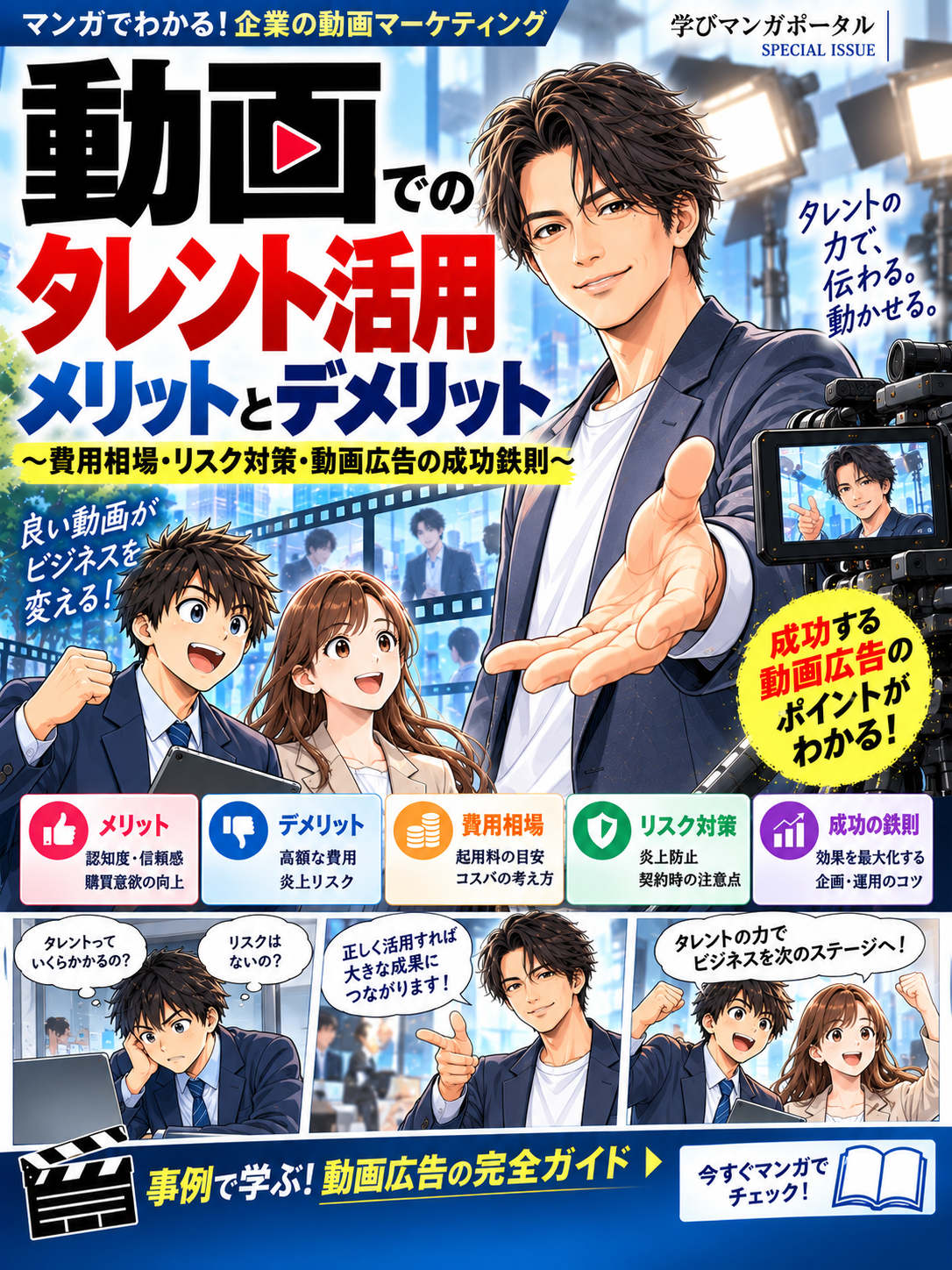 動画でのタレント活用メリットとデメリット